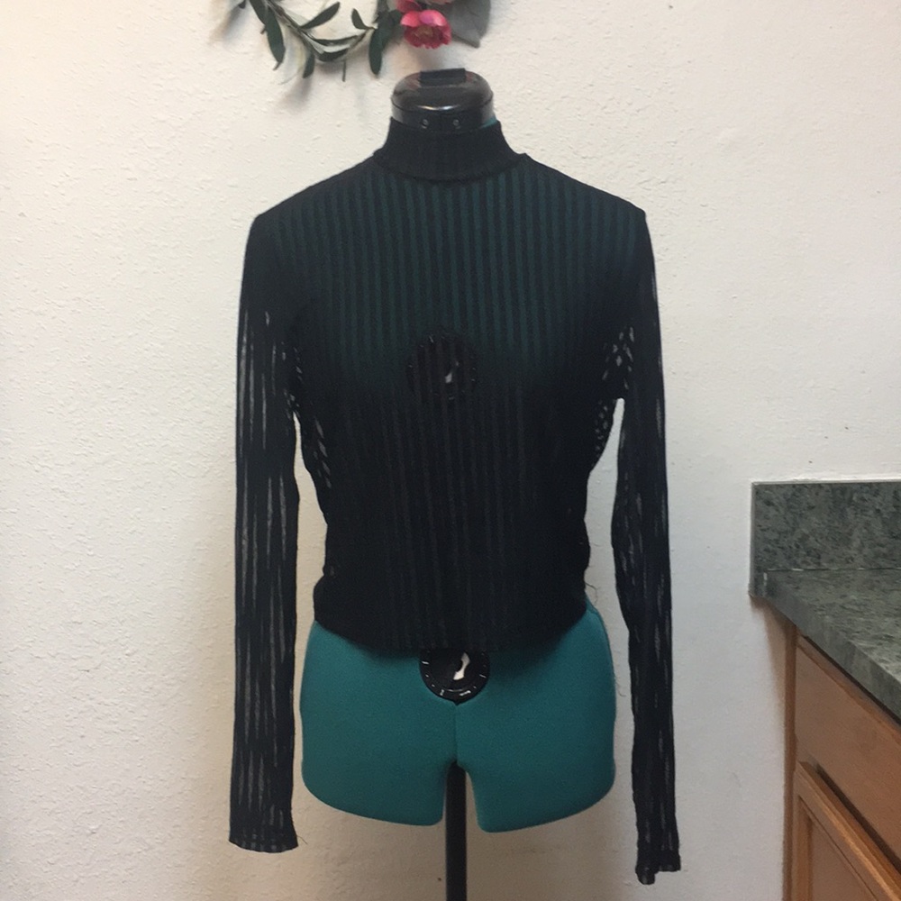 Mesh stripped Top